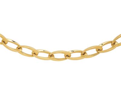 Halskette Ovales Glied 11 Mm, 45 Cm, 18k Gelbgold - Standard Bild - 1