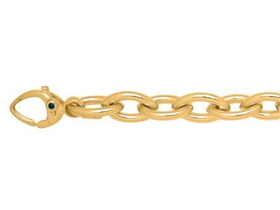 Armband Ovale Maschen 9,5 Mm, 20 Cm, 18k Gelbgold - Standard Bild - 1