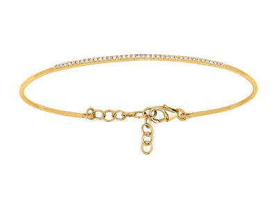 Armreif Jonc Diamant 0,15 Ct, 58mm,18k Gelbgold
