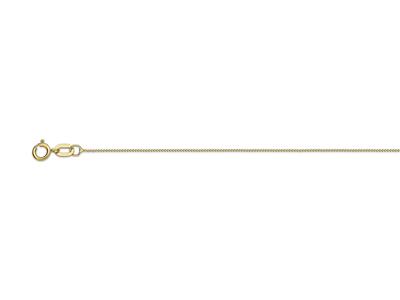 Kette Mit Diamantbesetztem Gourmet-mesh 0,60 Mm, 45 Cm, Gelbgold 18k - Standard Bild - 1