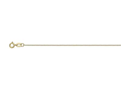 Kette Mit Diamantgeschnittenen Panzer-maschen 0,80 Mm, 40 Cm, Gelbgold18k - Standard Bild - 1