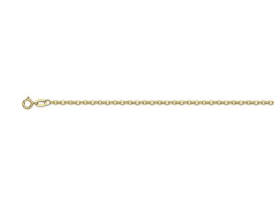 Kette Forçat-masche Klar Hohlspiegel 2 Mm, 45 Cm, Gelbgold 18k