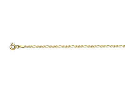 Kette Forçat Marine Alternée 13, 1,8 Mm, 45 Cm, Gelbgold 18k