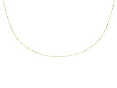 Hohle Ankerkette1,70 Mm, 45 Cm, 18 Karat Gelbgold - Standard Bild - 1