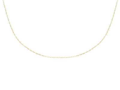 Forçat Marine Hohlmaschen-kette 1,70 Mm, 45 Cm, Gelbgold 18k