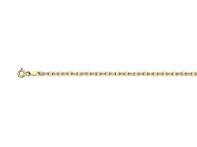 Forçat Marine Hohlmaschen-kette 2,60 Mm, 45 Cm, Gelbgold 18k - Standard Bild - 1