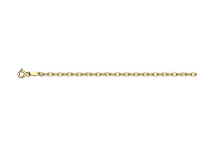 For\at Marine Gliederkette Creuse 2,60 Mm, 50 Cm, Gelbgold 18k - Standard Bild - 1