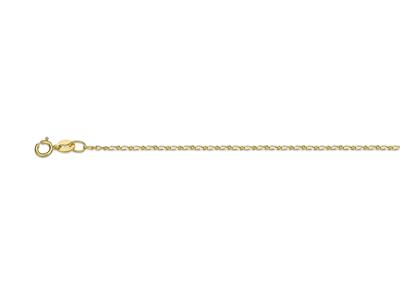 Kette Mit Alternierenden Maschen 11, 1,1 Mm, 50 Cm, Gelbgold 18k