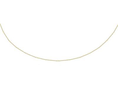 Fantasie Gourmette Kettenglied 1,10mm, 45 Cm, 18k Gelbgold - Standard Bild - 1
