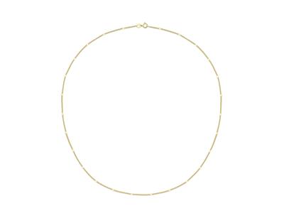 Fantasie Gourmette Kettenglied 1,10mm, 45 Cm, 18k Gelbgold - Standard Bild - 2