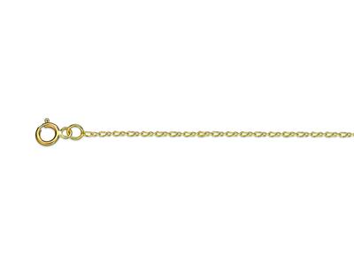 1-draht Palmkette, 0,96 Mm, 40 Cm, Gelbgold 18k