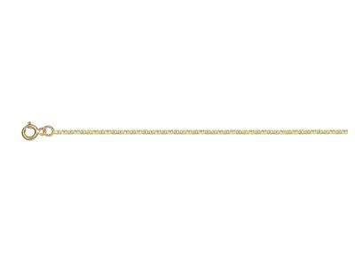 Ankerkettenglied Battue 1,10 Mm, 18karat Gelbgold, 45 Cm - Standard Bild - 1