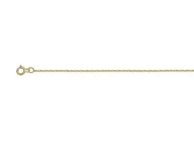 Kette Singapur 1,1 Mm, 42 Cm, Gelbgold 18k - Standard Bild - 1