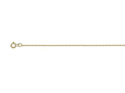 Kette Singapur 1,1 Mm, 50 Cm, Gelbgold 18k