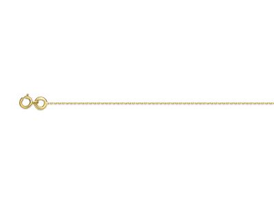 Kette Aus Forçat-maschen Mit Diamantbeschichtung 0,8 Mm, 45 Cm, Gelbgold 18k - Standard Bild - 1