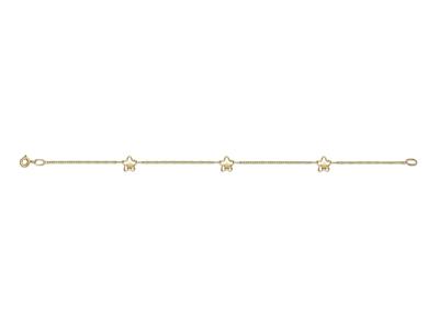 Armband Durchbrochene Sterne 8 Mm, 0,7 Mm, 19 Cm, 18k Gelbgold - Standard Bild - 1