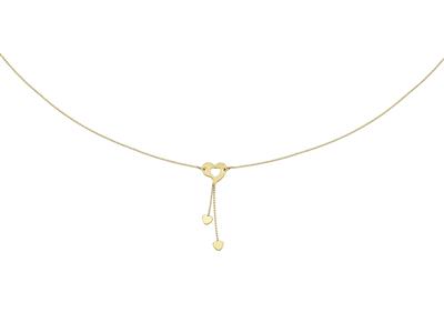 Halskette y Pampilles Coeur 0,7 Mm, 42 Cm, 18k Gelbgold