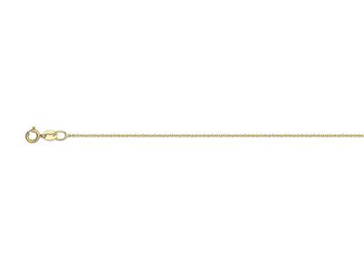 Fußkette Facettierte Kugeln 0,8 Mm, 25 Cm, 18k Gelbgold - Standard Bild - 1