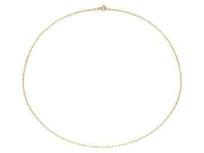 Hohle For\at Marine-gliederkette 1,70 Mm, 55 Cm, Gelbgold 18k - Standard Bild - 1