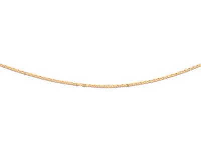Kette Jaseron Facettierte Hohle Masche 1,90 Mm, 70 Cm, 18k Gelbgold - Standard Bild - 1