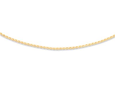 Jaseron-kette Mit Hohlmasche 2,50 Mm, 50 Cm, Gelbgold 18k