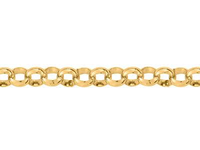 Kette Forçat-masche Rund Hohl 2,50 Mm, 70 Cm, Gelbgold 18k - Standard Bild - 2