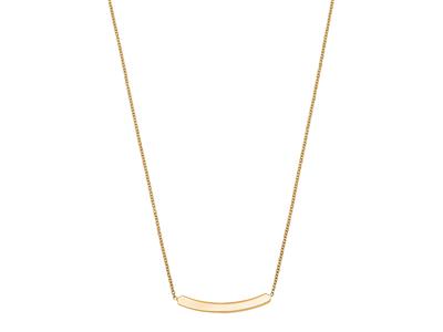 Halskette Gebogene Platte, 40-42 Cm, 18k Gelbgold - Standard Bild - 1