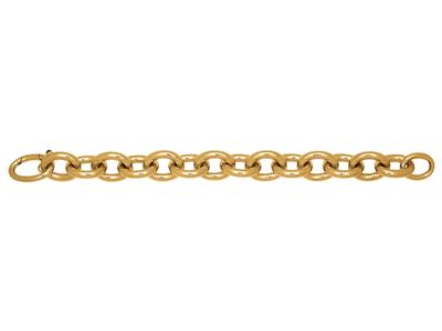Forcat-armband Rund Rohre 6 X 16 Mm, 20 Cm, 18k Gelbgold - Standard Bild - 1