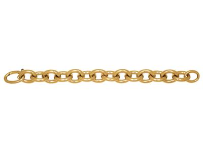 Forcat-armband Rund Rohre 6 X 16 Mm, 20 Cm, 18k Gelbgold