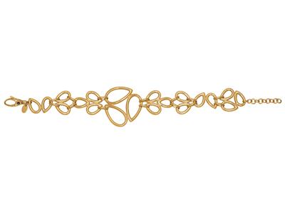 Armband Mit Mehreren Ringen In Form Einer Fallenden Blume 28 Mm, 162 Cm, Gelbgold 18k