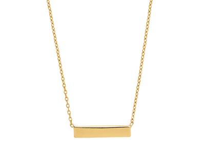 For\at Rundhalskette, Motiv Barrette 15 Mm, 40-42 Cm, Gelbgold 18k - Standard Bild - 2