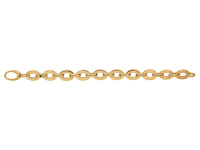 Armband Ovale Hohlglieder 11 Mm, 19cm, 18k Gelbgold - Standard Bild - 1