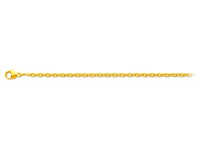 For\at-kette, Diamantgeschnitten, 1,5 Mm, 42 Cm, Gelbgold 18k - Standard Bild - 1