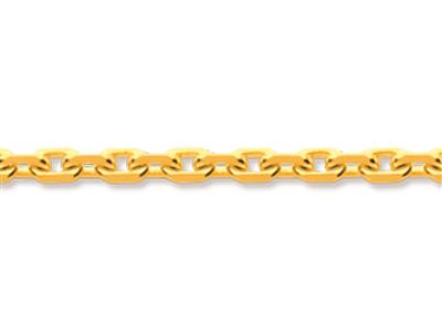 For\at-kette, Diamantgeschnitten, 1,5 Mm, 42 Cm, Gelbgold 18k - Standard Bild - 2