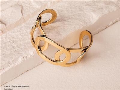 Armband Manschette Ringe 30 Mm, 56 X 50 Mm, 18k Gelbgold - Standard Bild - 2