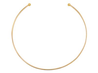 Halskette Torque Tube 2 Mm, 42 Cm, Gelbgold 18k - Standard Bild - 1