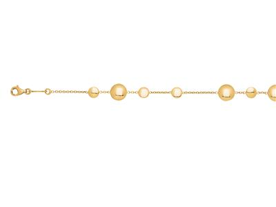 Armband Zufällige Pastillen, 16,50 - 18 Cm, 18k Gelbgold - Standard Bild - 2