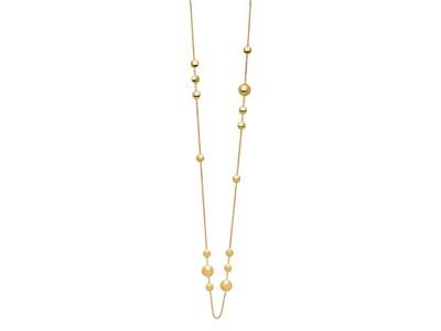 Pastillen Sautoir Halskette, 80 Cm,gelbgold 18k