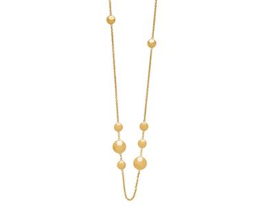 Pastillen Sautoir Halskette, 80 Cm,gelbgold 18k - Standard Bild - 2