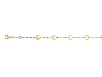Armband Lineare Pastillen, 16,50-18 Cm, 18k Gelbgold - Standard Bild - 2