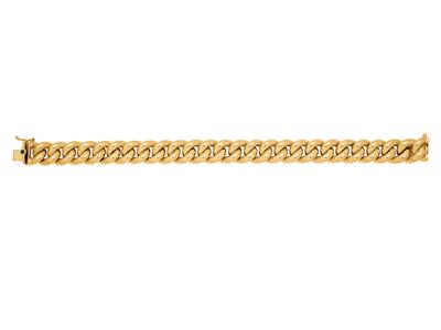Gourmet-maschenarmband 11,5 Mm, 19 Cm, 18k Gelbgold - Standard Bild - 1