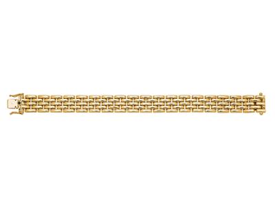 Armband Reiskorner 12,5 Mm, 5 Reihen, 17 Cm, 18k Gelbgold