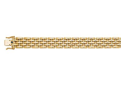 Armband Reiskorn 12,5 Mm, 5 Reihen,17 Cm, 18k Gelbgold - Standard Bild - 2