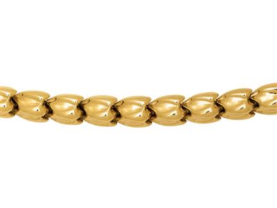 Halskette Tulpe 5 Mm, 43 Cm, 18k Gelbgold - Standard Bild - 2