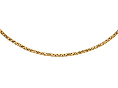 Halskette Cobra 6 Mm, 46 Cm, 18k Gelbgold