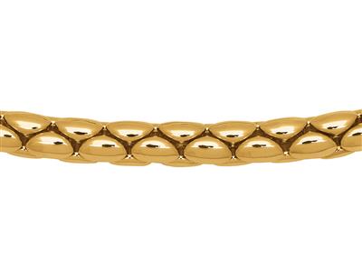 Halskette Cobra 6 Mm, 46 Cm, 18k Gelbgold - Standard Bild - 2
