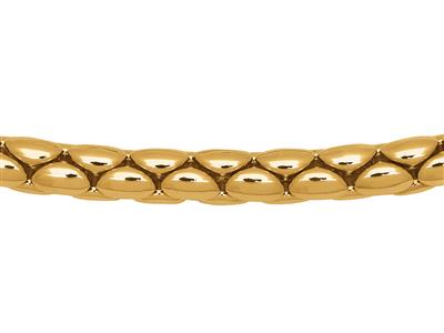 Halskette Cobra 6 Mm, 46 Cm, 18k Gelbgold - Standard Bild - 2