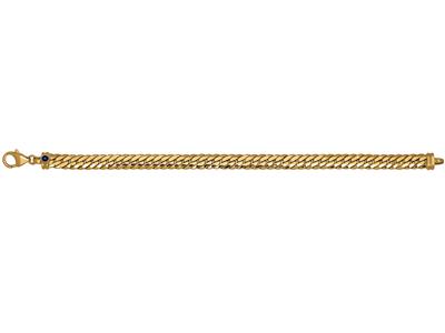 Armband Mit Englischen Maschen 6,50 Mm, 19,5 Cm, 18k Gelbgold - Standard Bild - 1