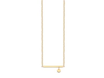 Barette Pampille Halskette, 40-42 Cm, 18k Gelbgold