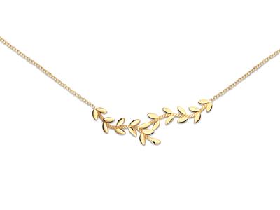 Halskette Feuilles, 40-42 Cm, 18k Gelbgold